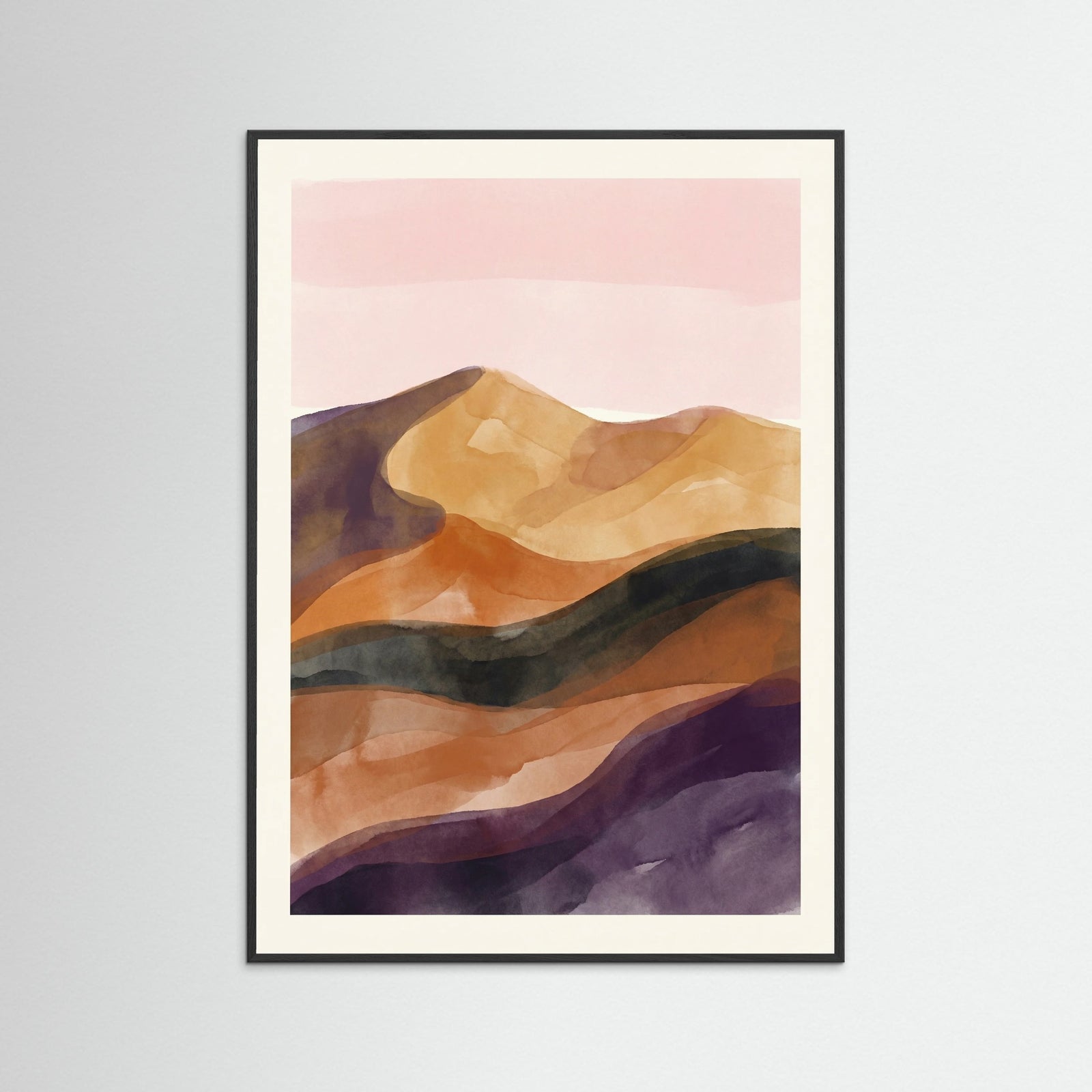 Black Wood Mountain Layers