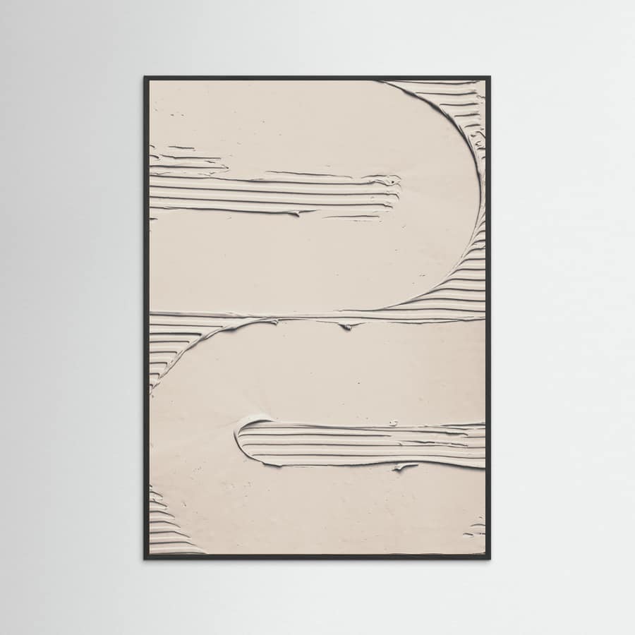Mud Texture 11 Beige Poster – plakat og kunsttryk