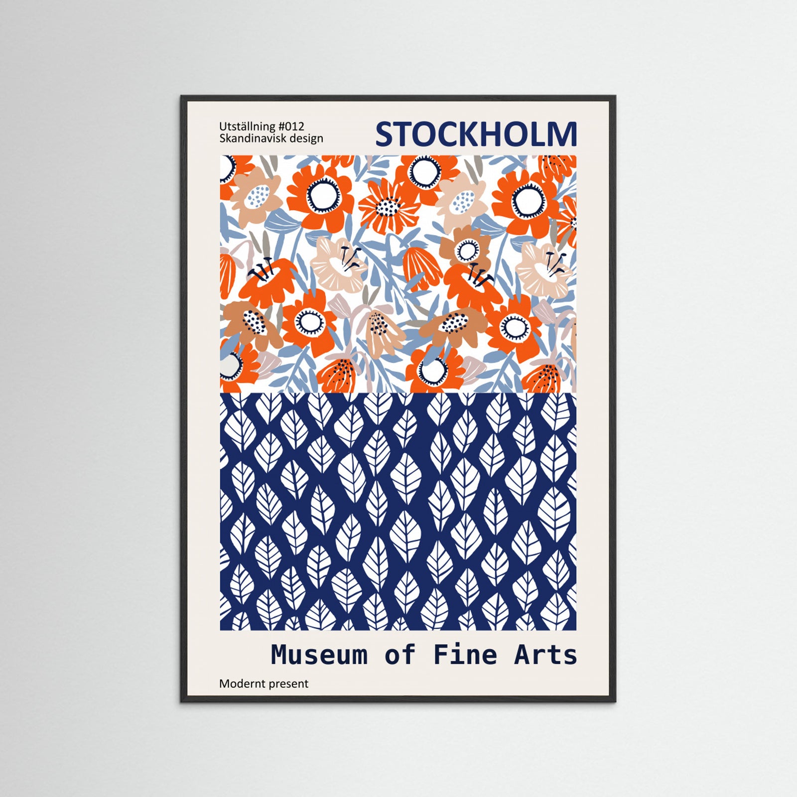 Black Wood Museum of Fine Arts Stockholm Poster