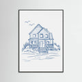 Plakat Nantucket Beachhouse – plakat i druk artystyczny