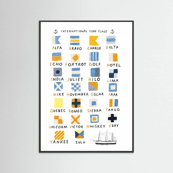 Nautical Flags Poster – Poster und Kunstdruck