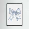 Plakat Nautical Pale Blue Bow – plakat i druk artystyczny