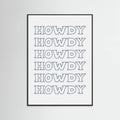 Plakat Navy Blue Howdy – plakat i druk artystyczny