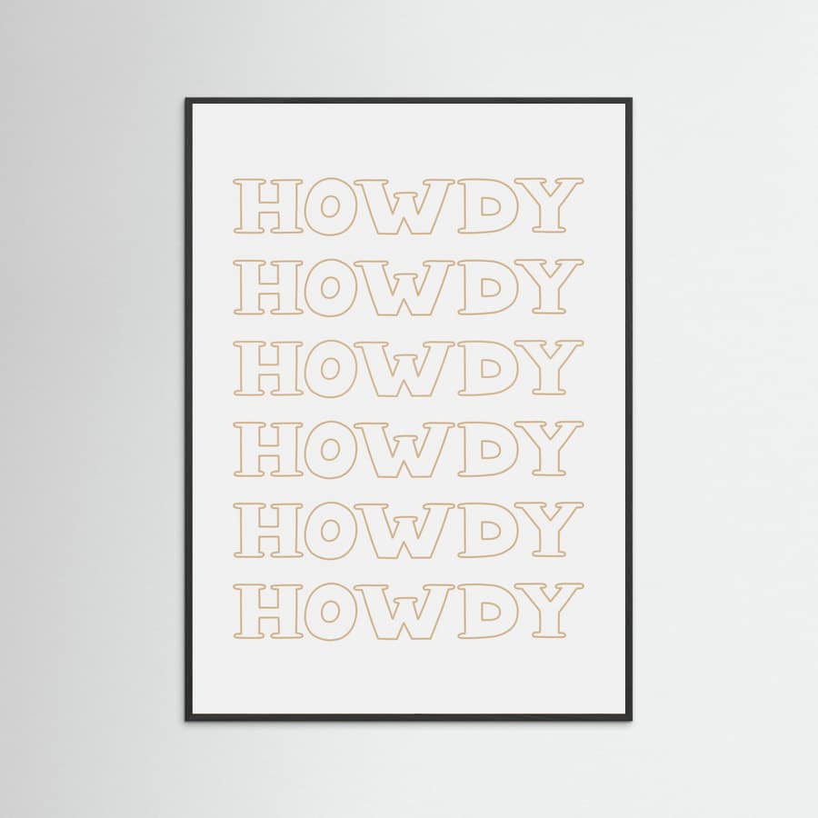 Plakat Neutral Howdy – plakat i druk artystyczny