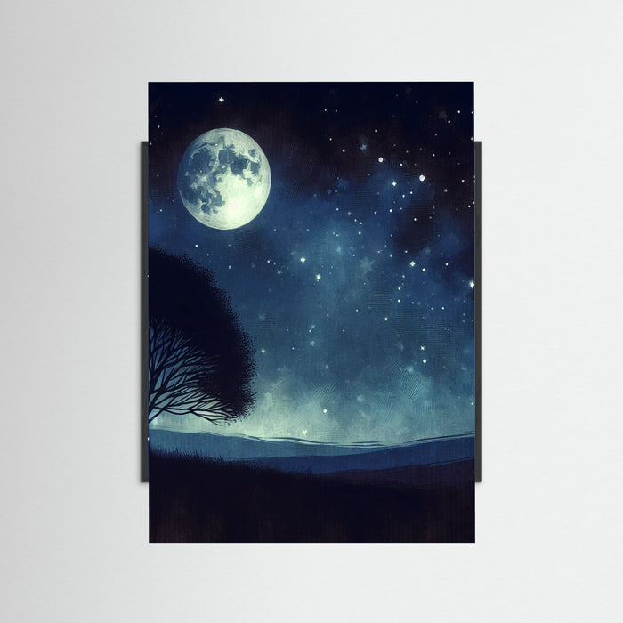 Black Wood Nocturnal Silhouette