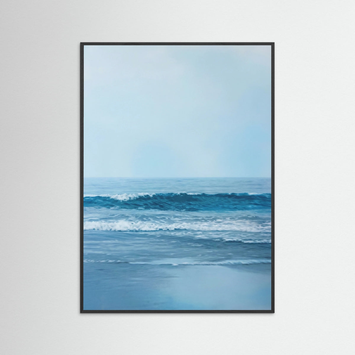 Black Wood Ocean Serenity Blue