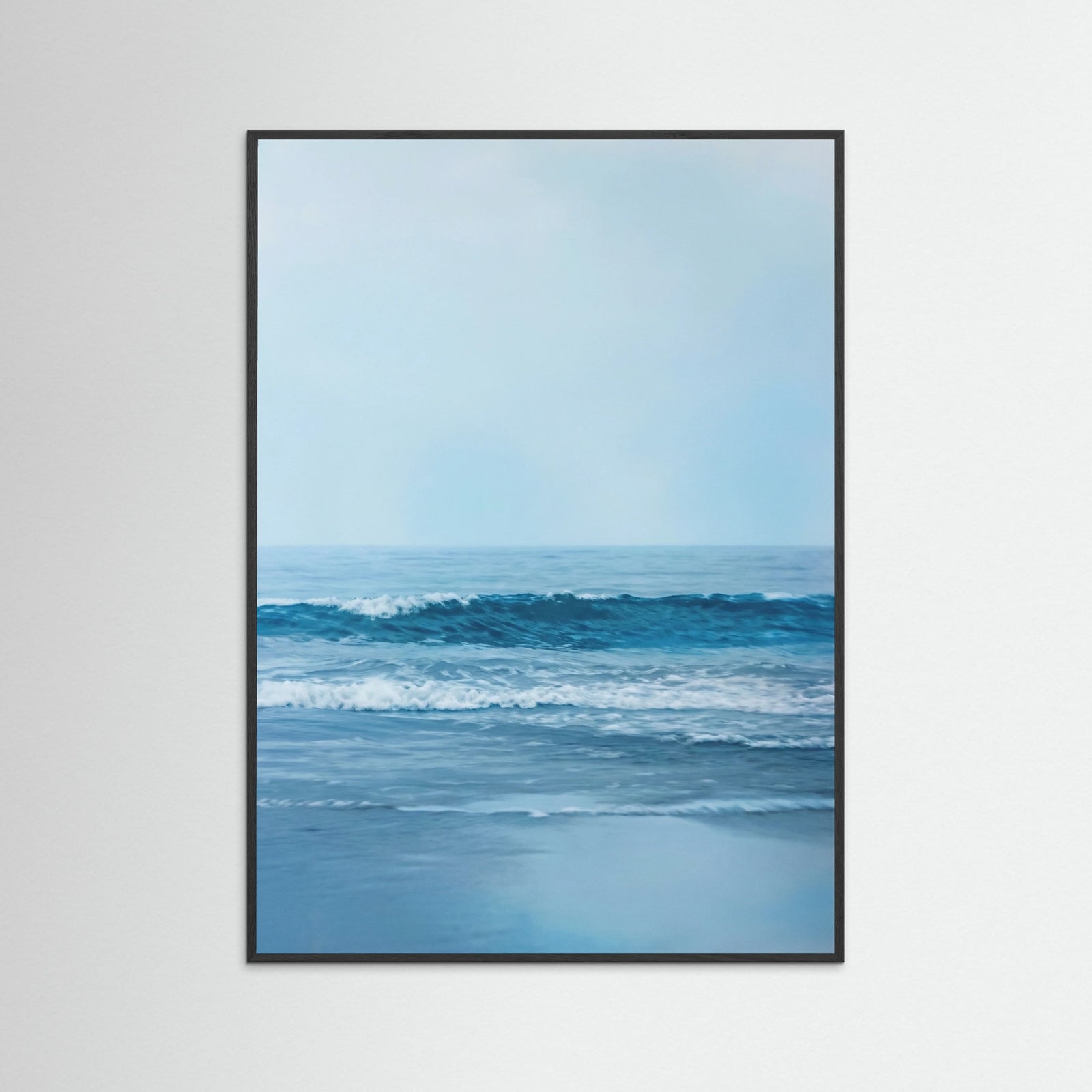 Black Wood Ocean Serenity Blue