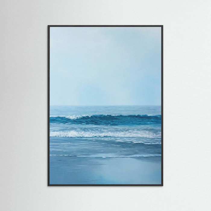 Black Wood Ocean Serenity Blue
