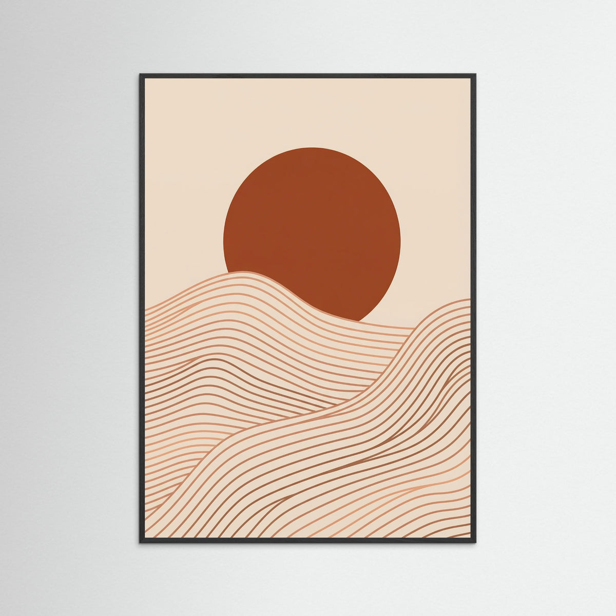 Black Wood Ocean Serenity