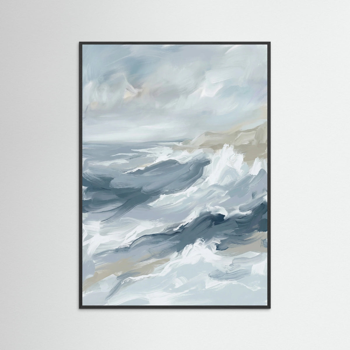 Black Wood Oceanic Flow Blue