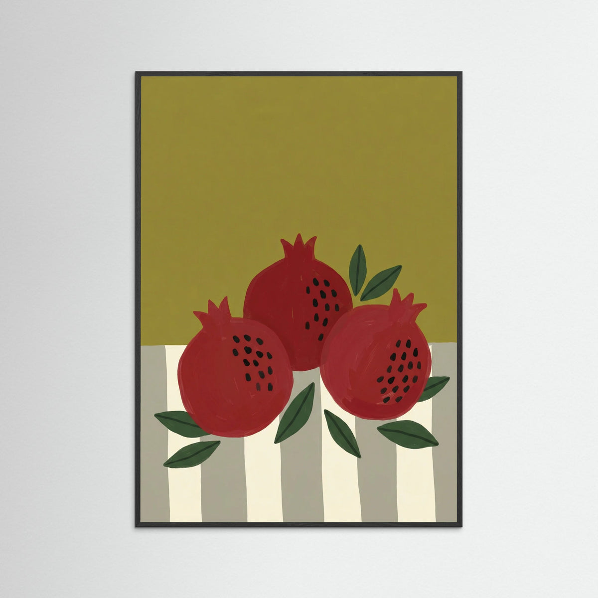 Black Wood Ochre Bloom Vase