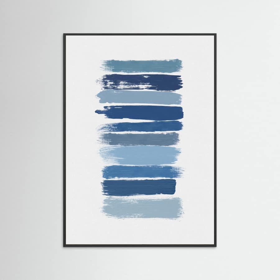 Póster Ombre Blue – póster e impresión artística