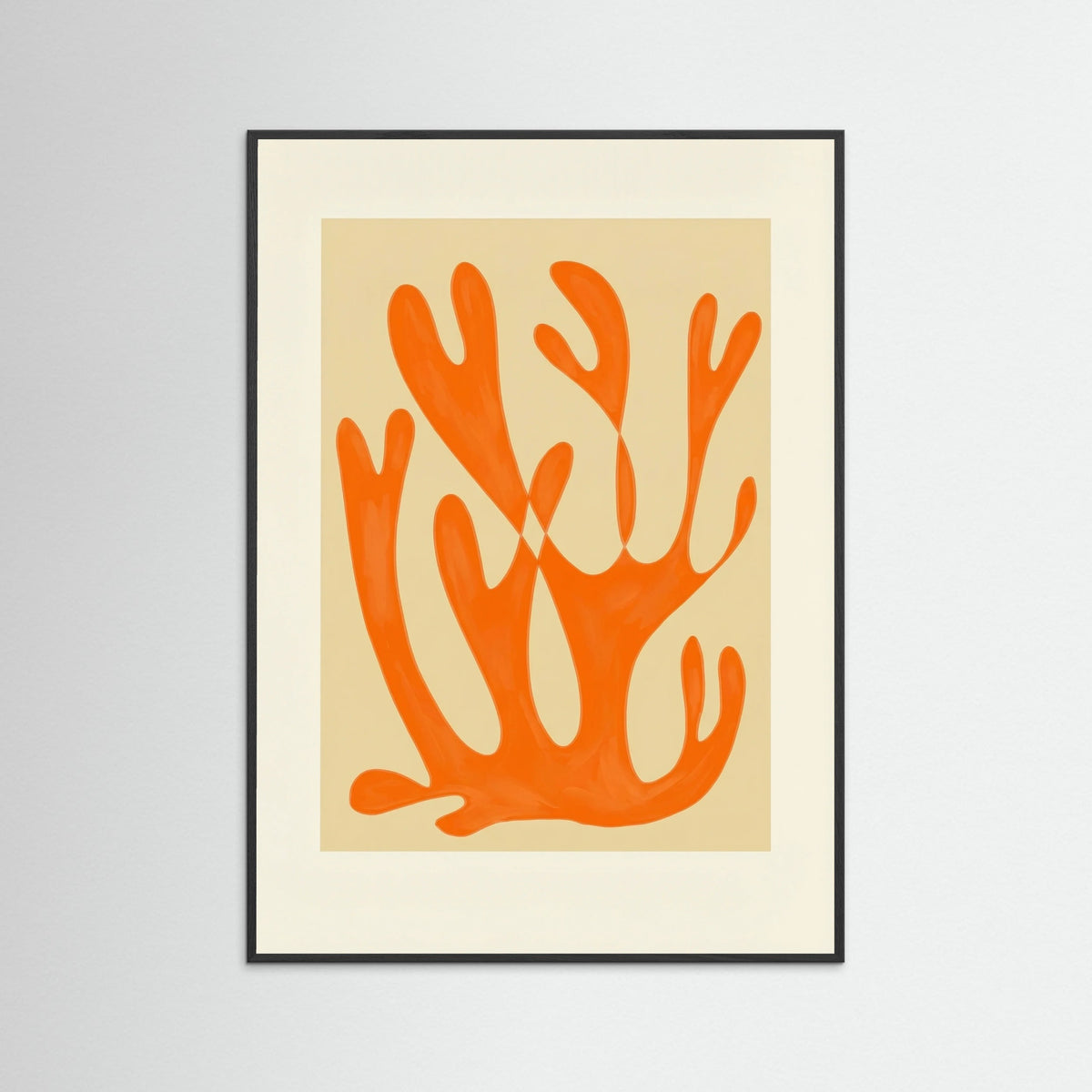 Black Wood Orange Anemone Flow