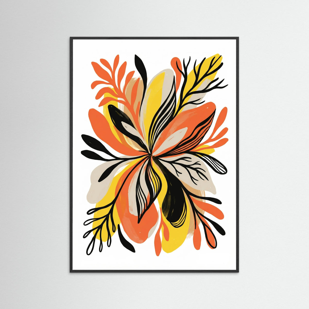 Black Wood Organic Bloom Forms