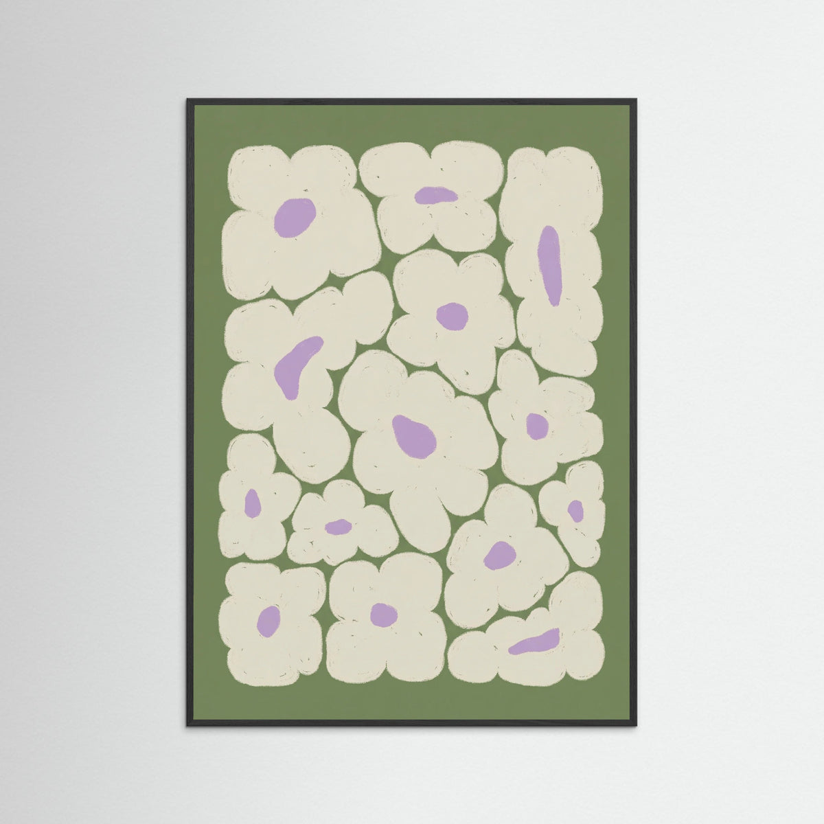 Black Wood Organic Bloom Scatter