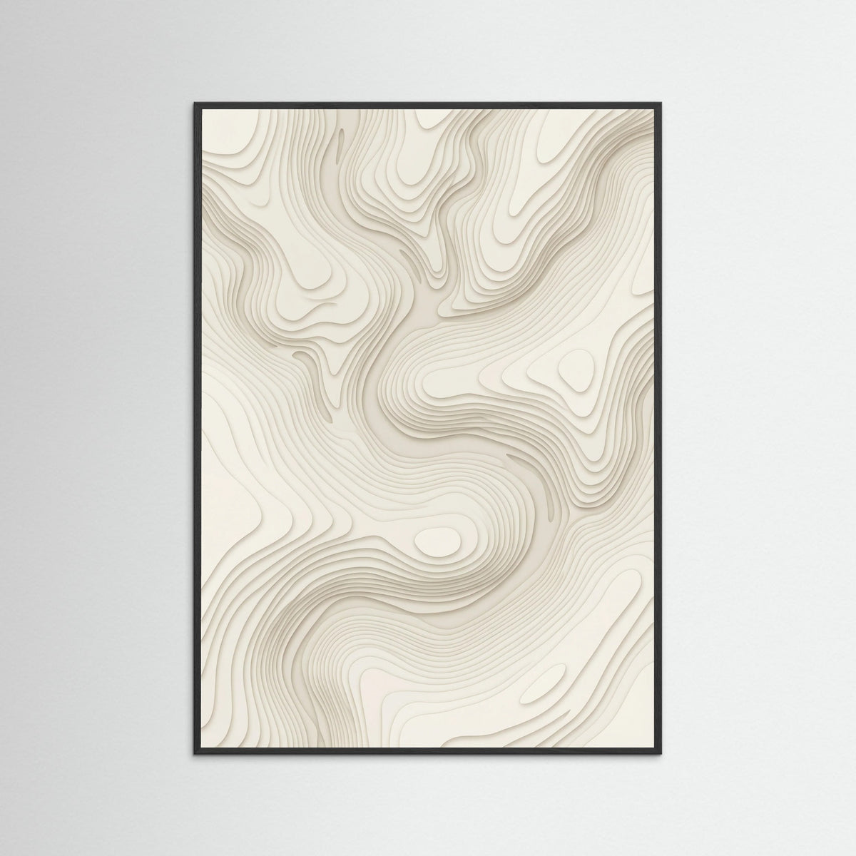 Black Wood Organic Contours