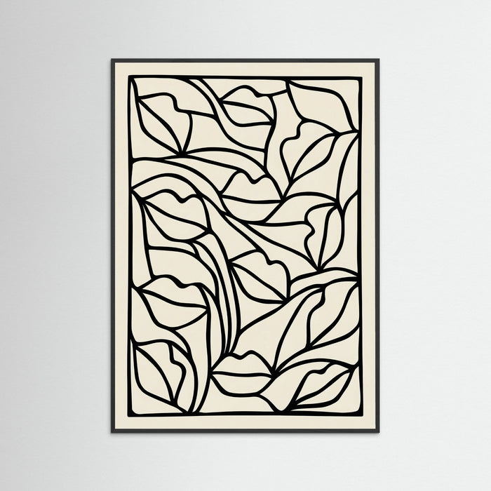 Black Wood Organic Contours