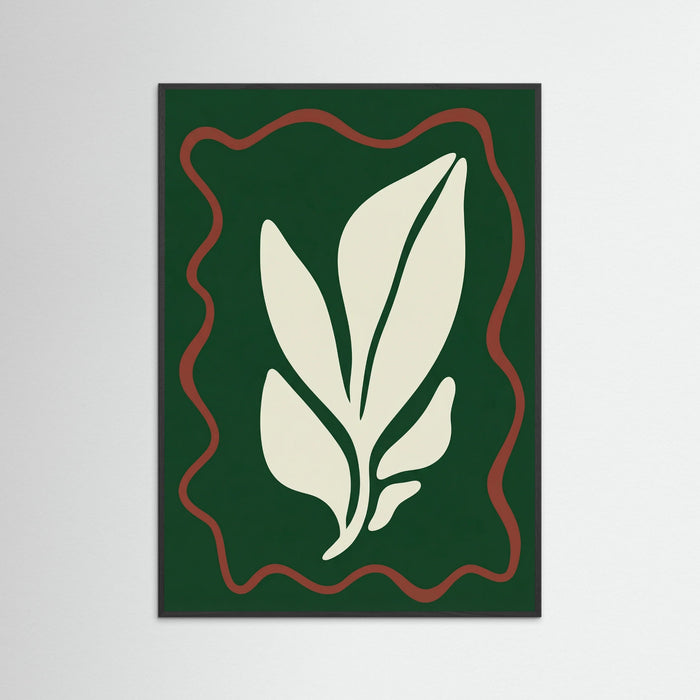 Black Wood Organic Emerald Flow