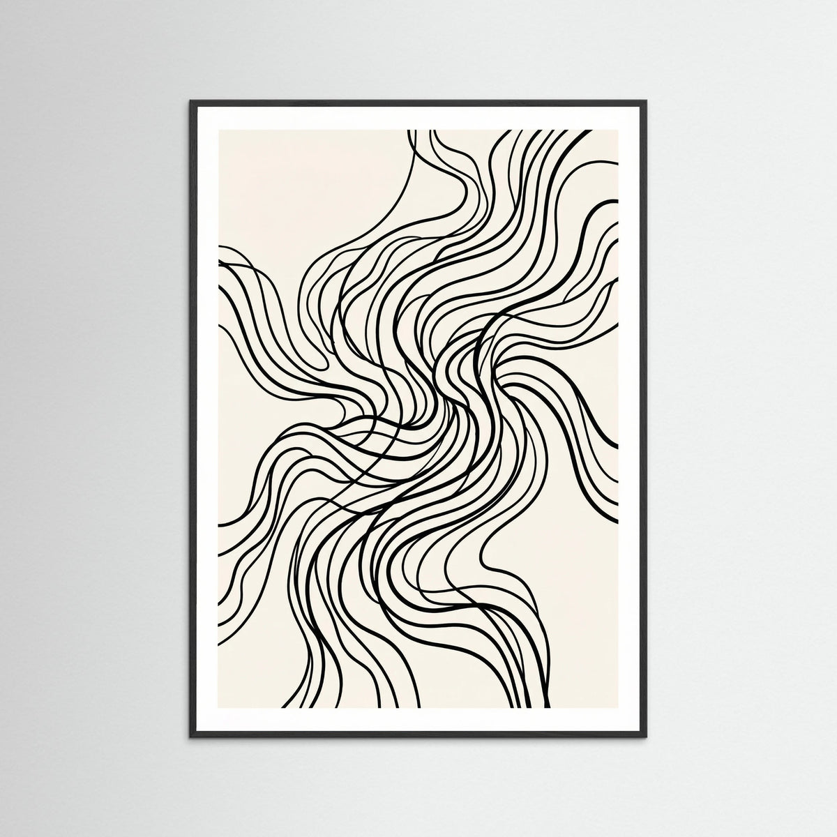 Black Wood Organic Flow Black