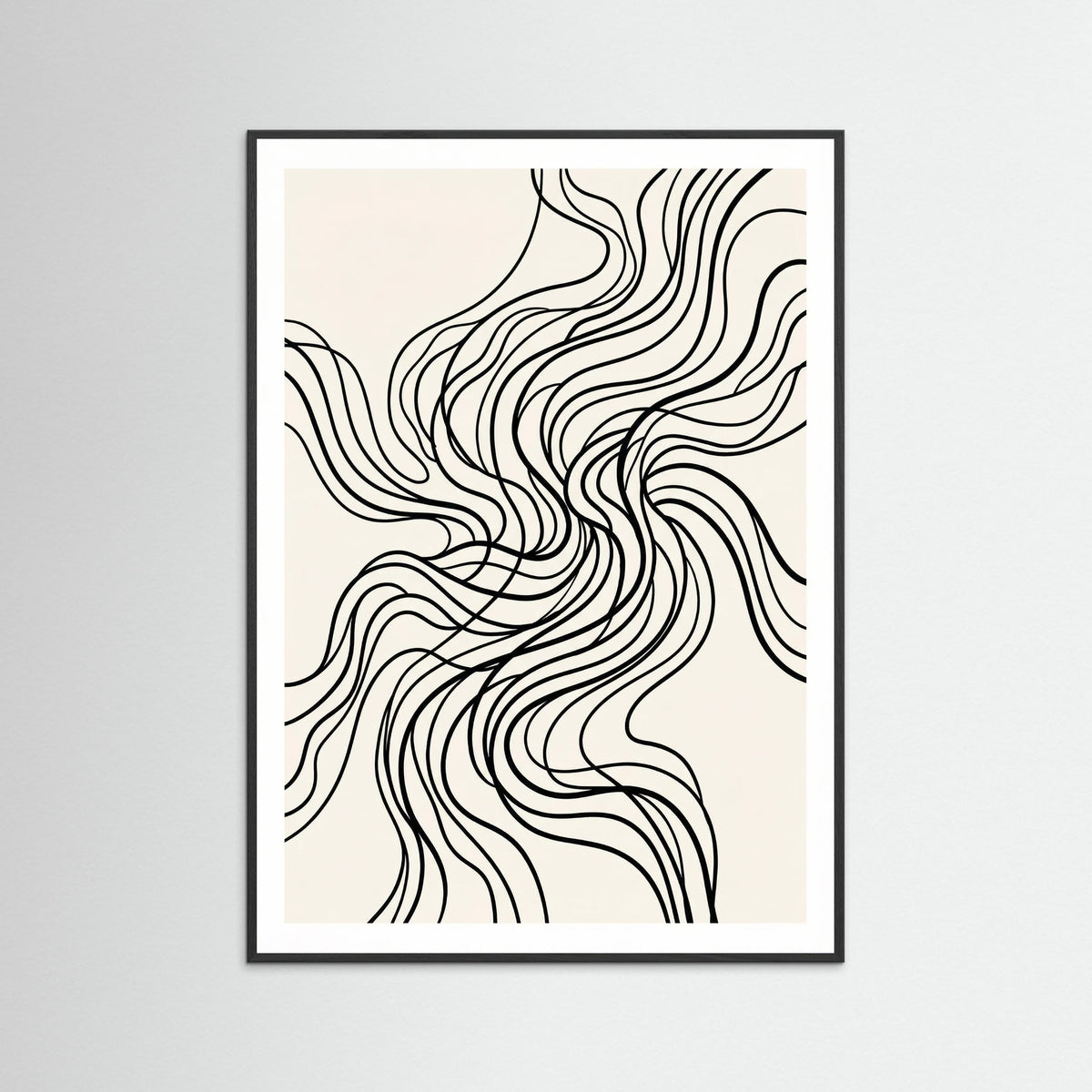 Black Wood Organic Flow Black