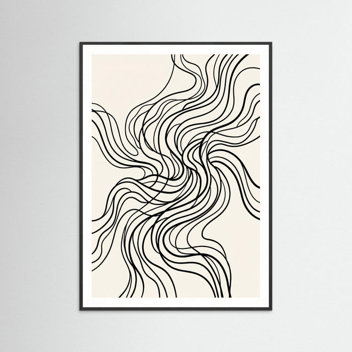 Black Wood Organic Flow Black