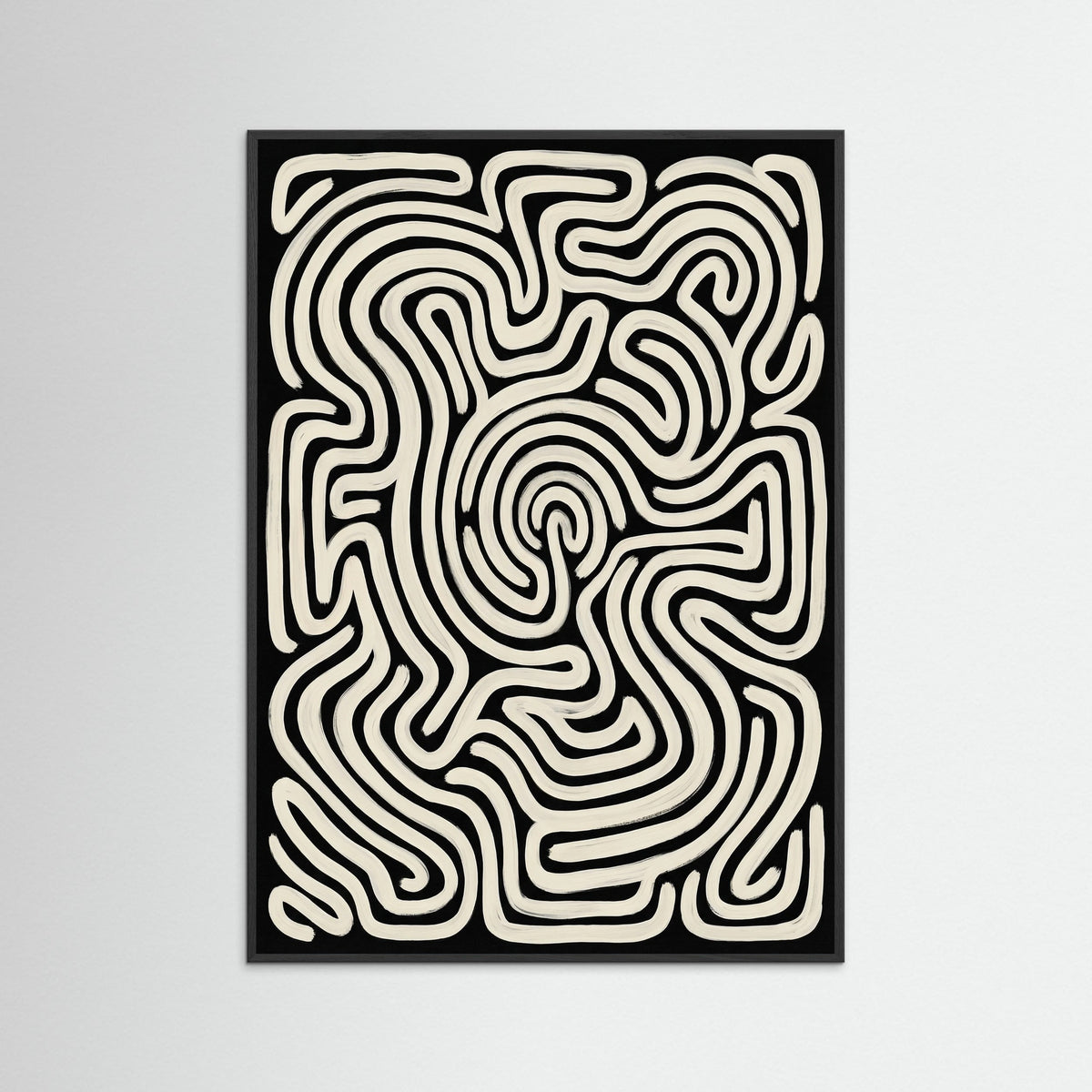 Black Wood Organic Flow Black