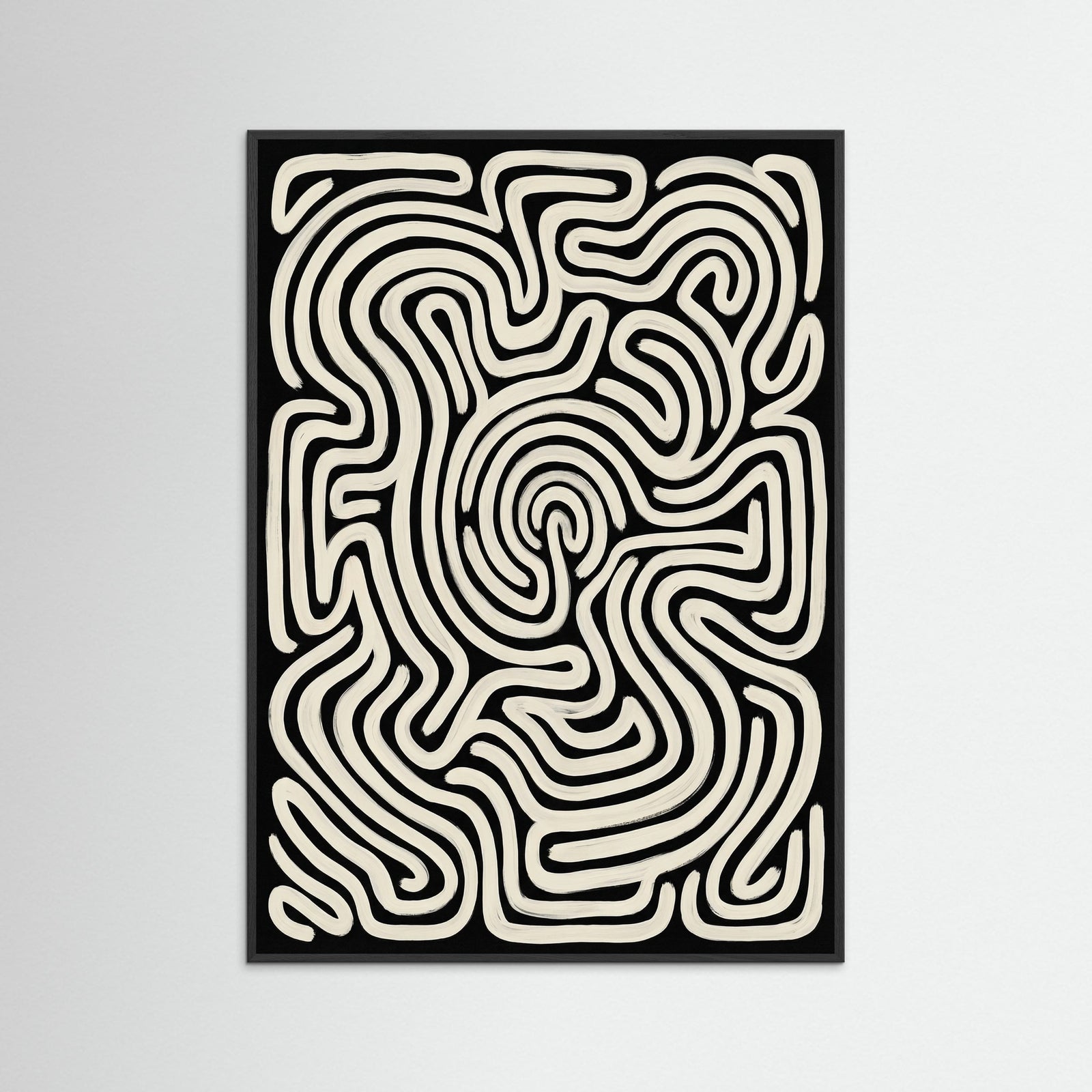 Black Wood Organic Flow Black