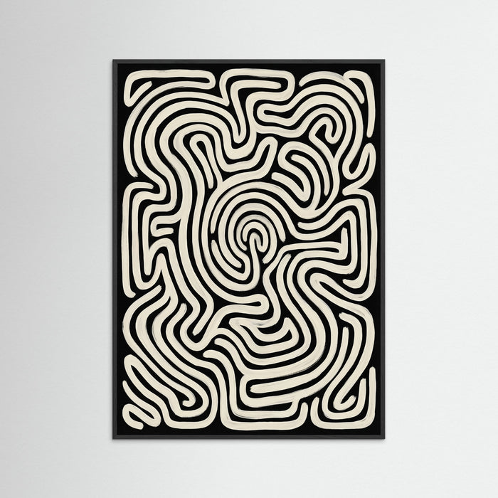 Black Wood Organic Flow Black