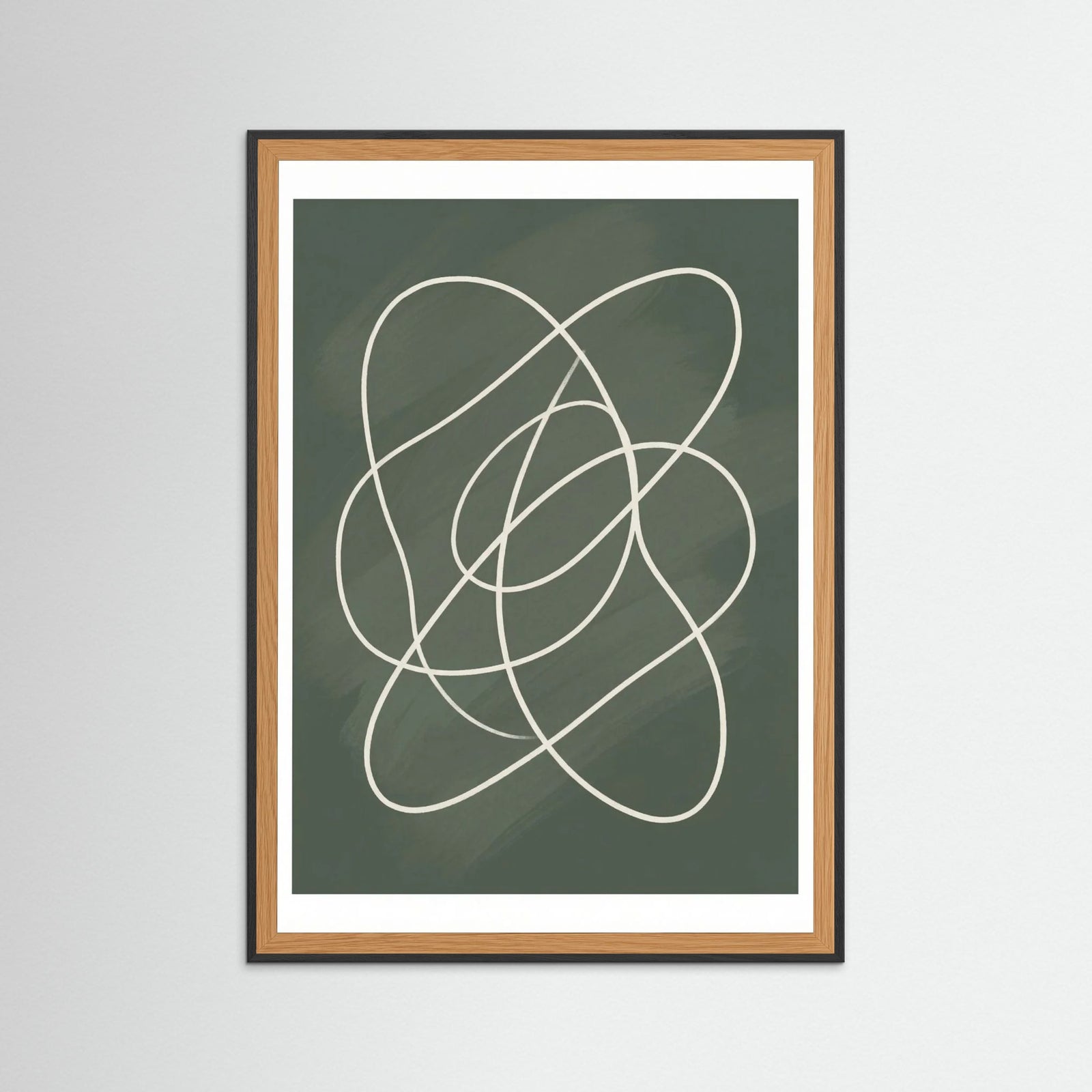 Black Wood Organic Flow Green