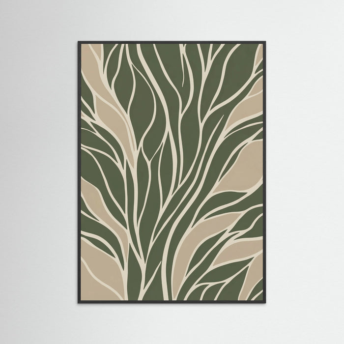 Black Wood Organic Flow Green