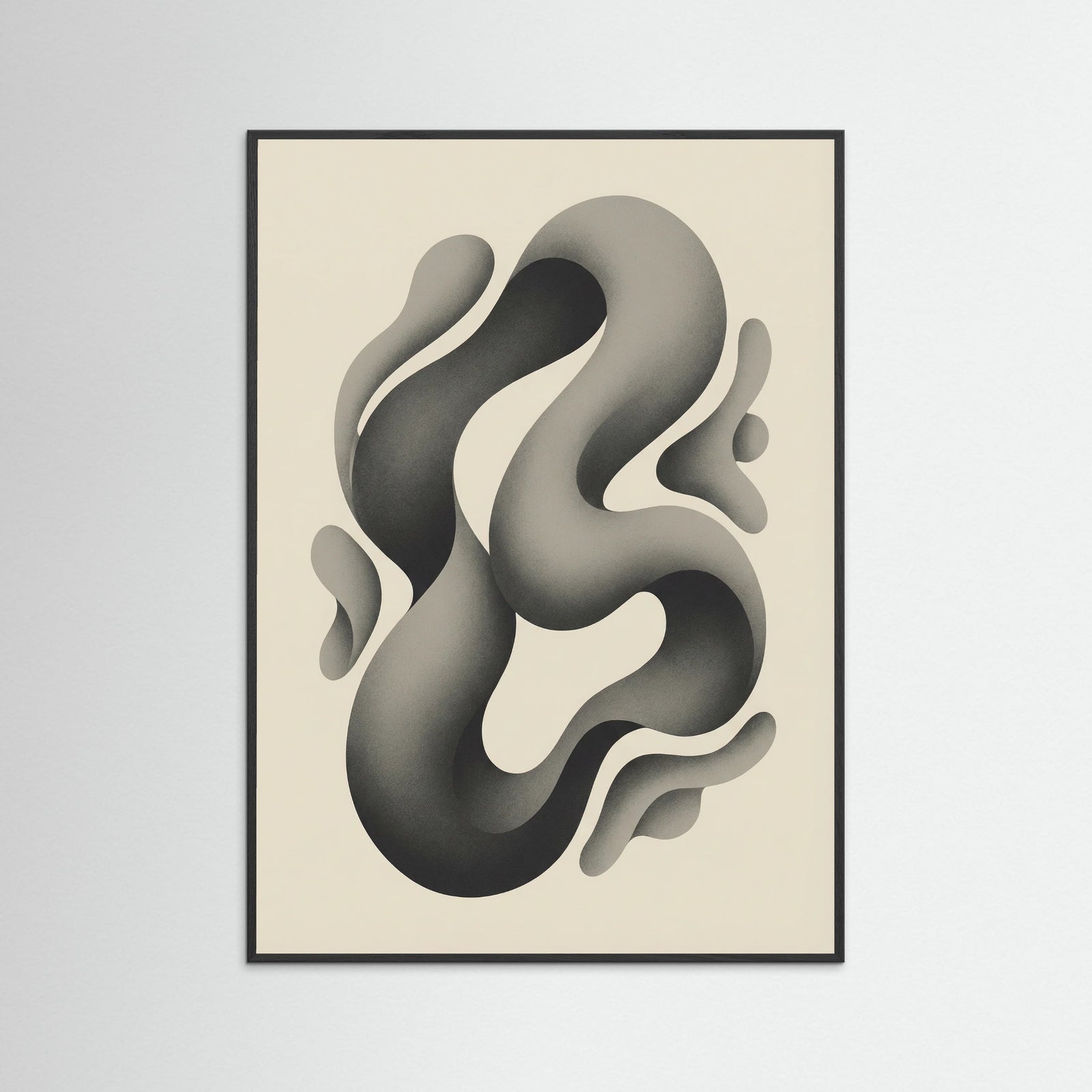 Black Wood Organic Forms