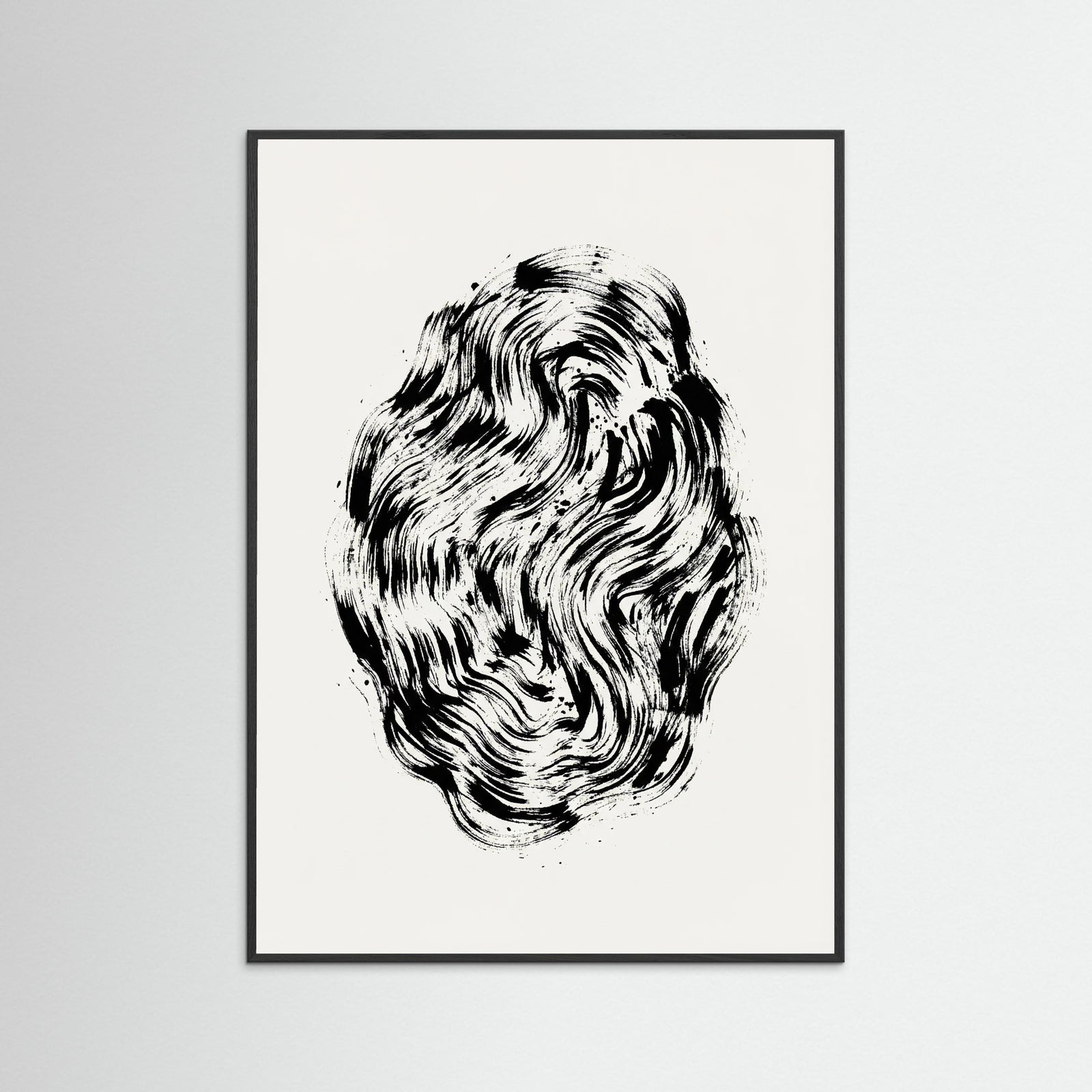 Black Wood Organic Strokes