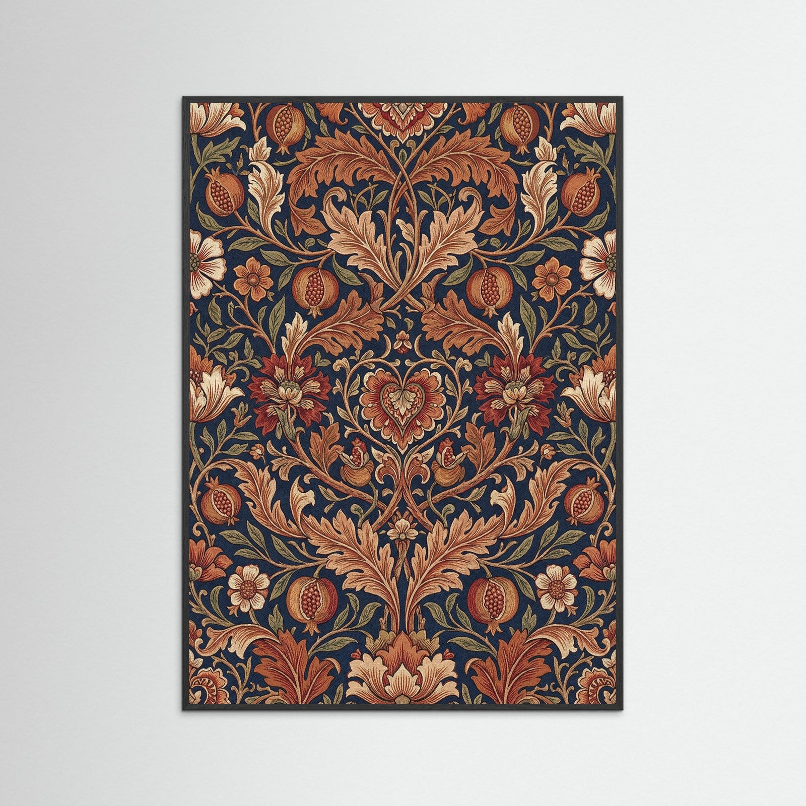 Black Wood Ornate Foliage