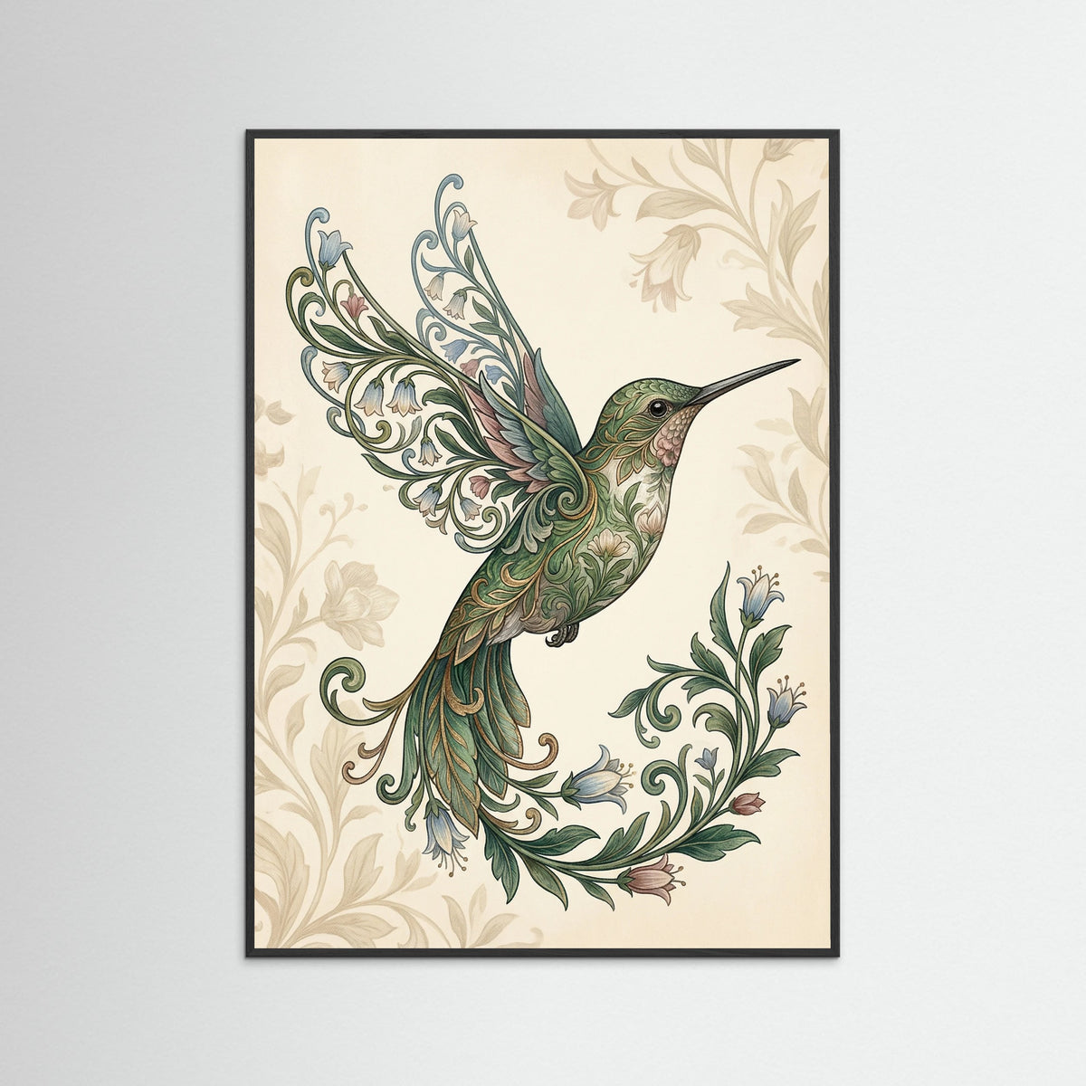 Black Wood Ornate Silkwing