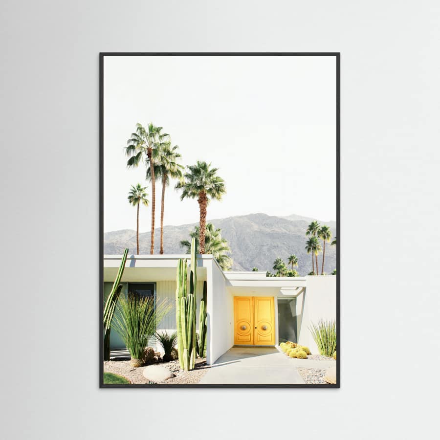 Palm Springs Yellow Door Poster – poster and art print