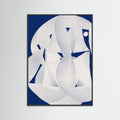 Black Wood Paper Sculpture Abstract Poster