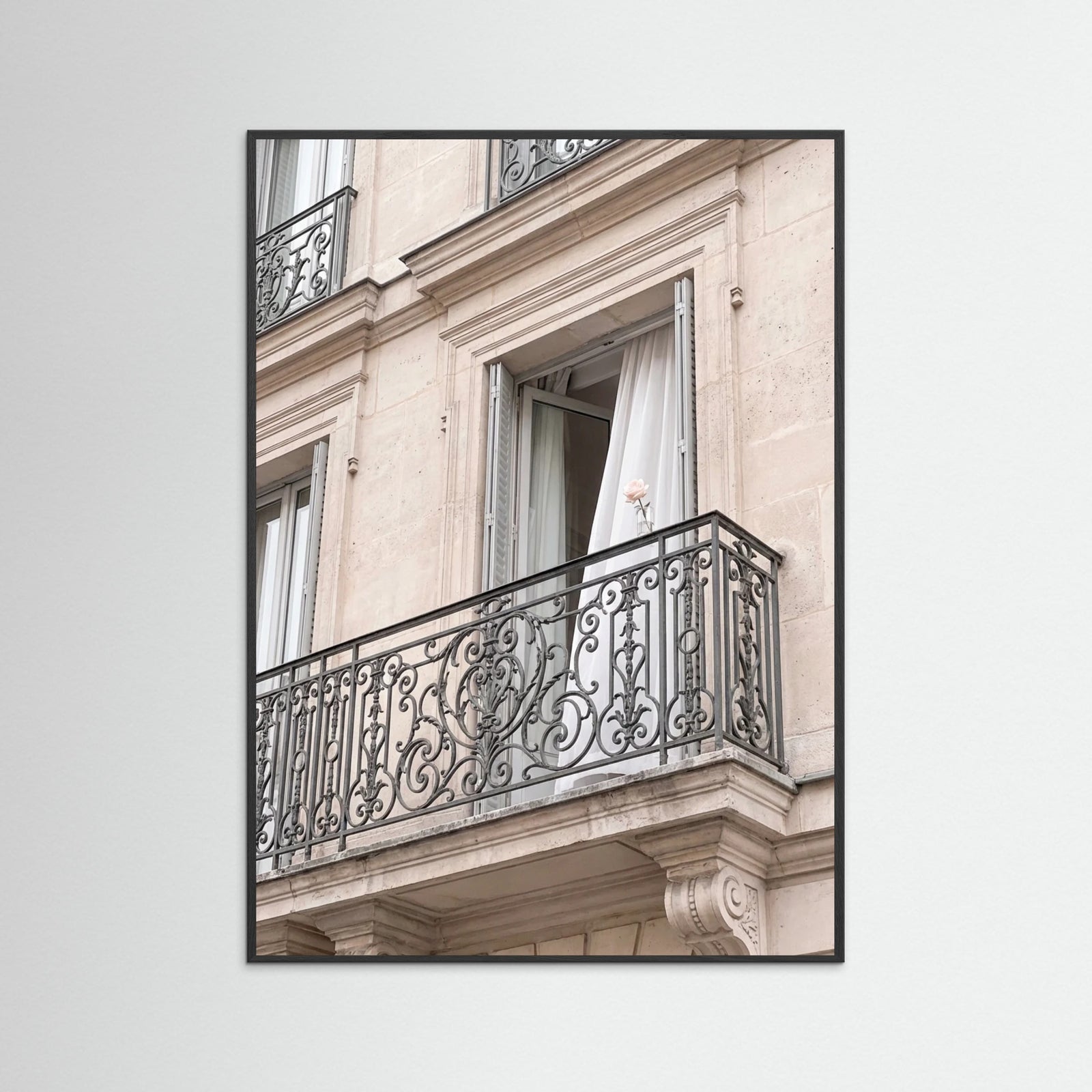 Black Wood Parisian Chic Entrance