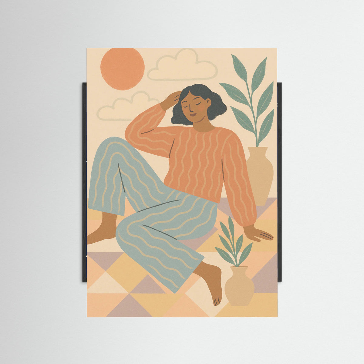 Black Wood Pastel Breeze