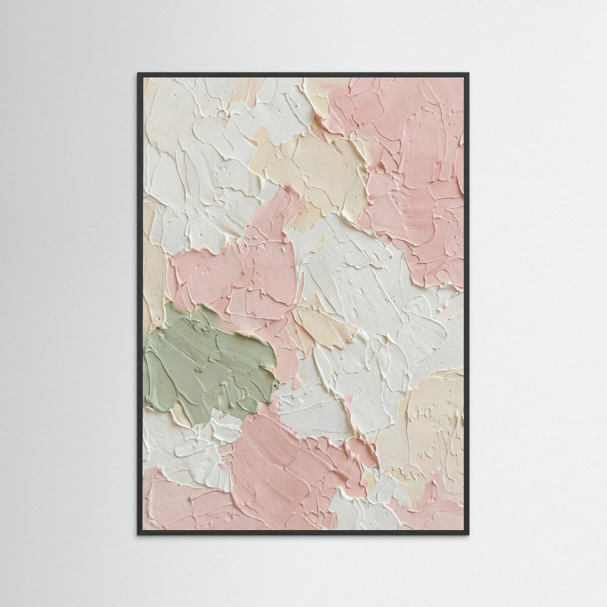 Black Wood Pastel Impasto Textures