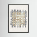 Black Wood Pattern on Pattern No.2 Poster