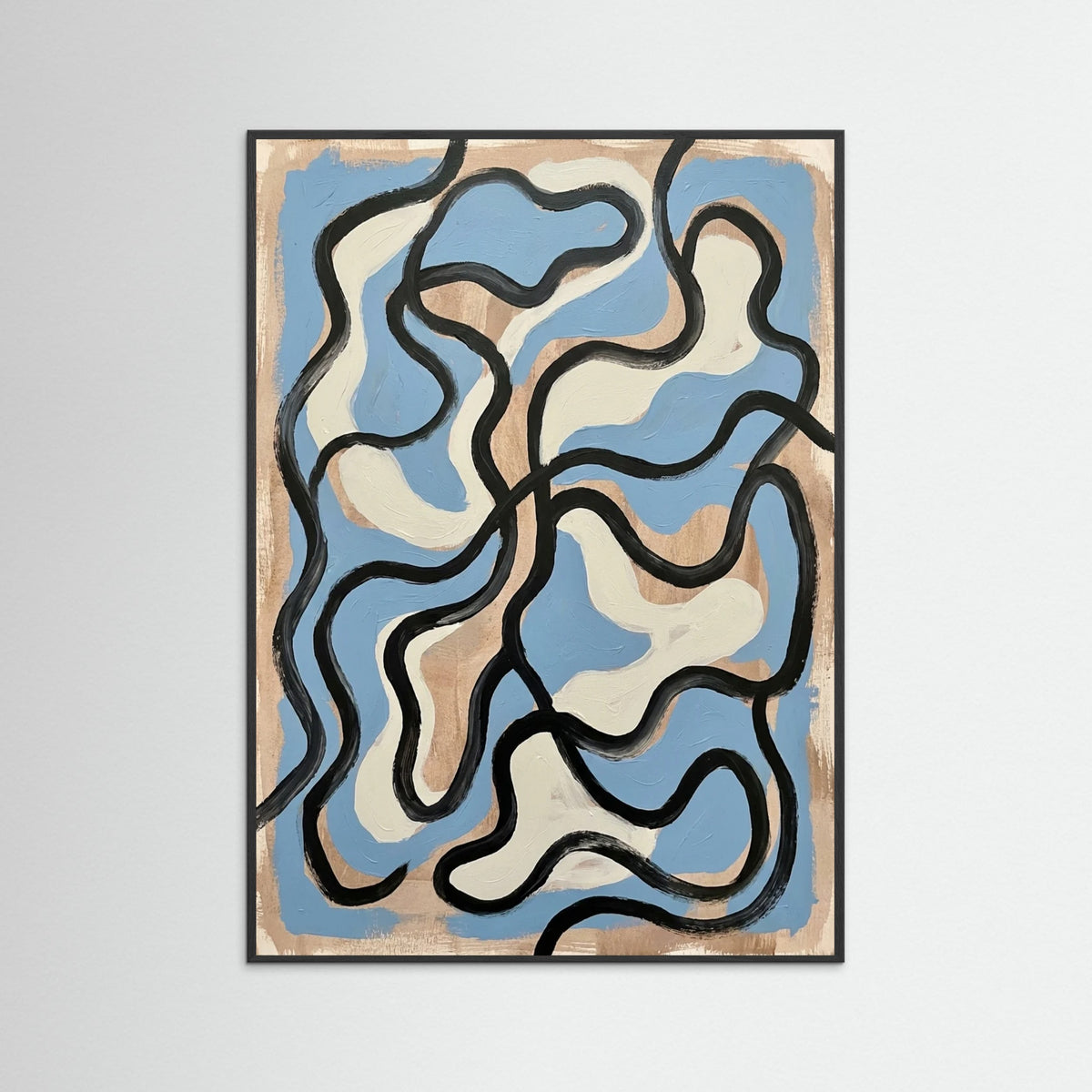 Black Wood Patterned Strokes