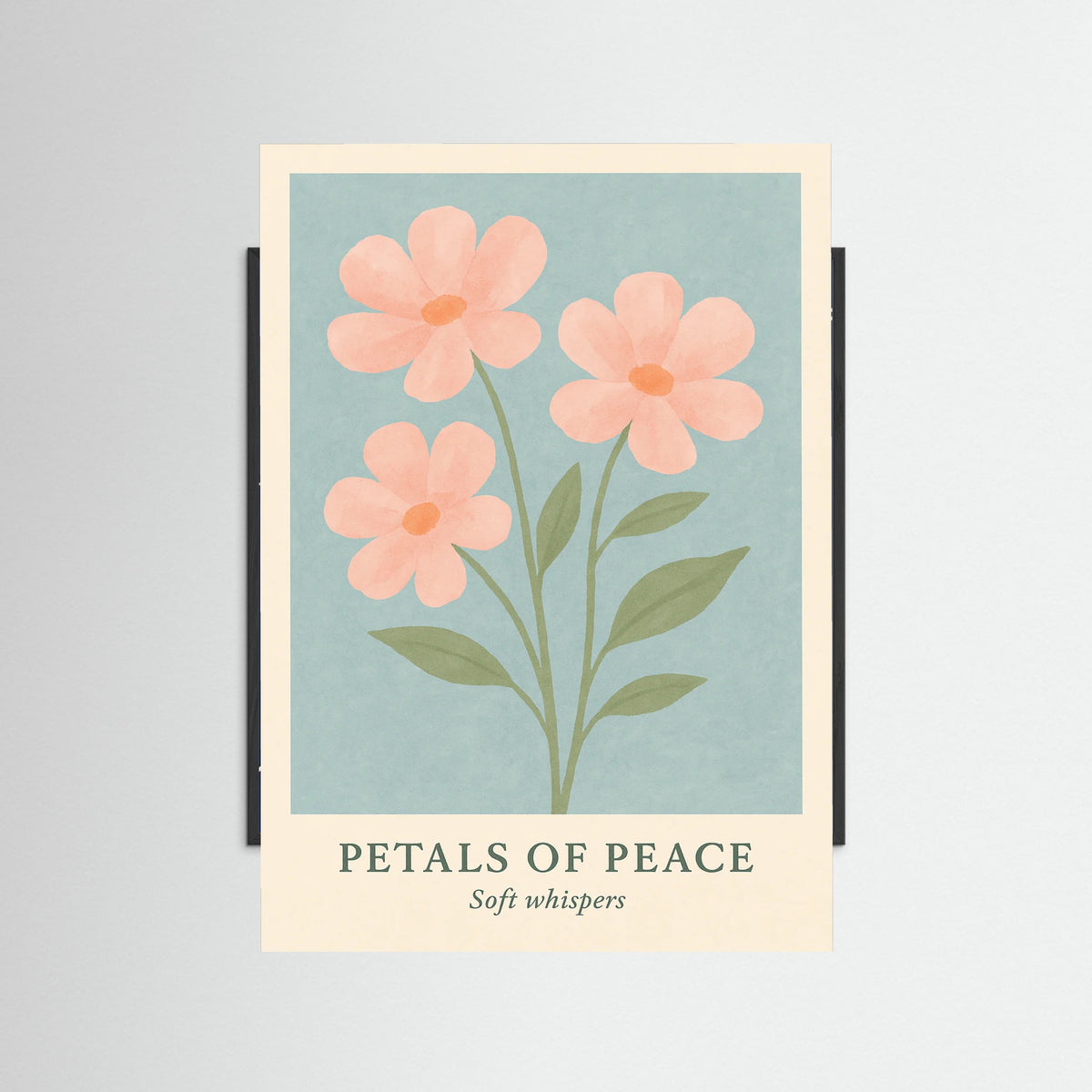 Black Wood Petals of peace