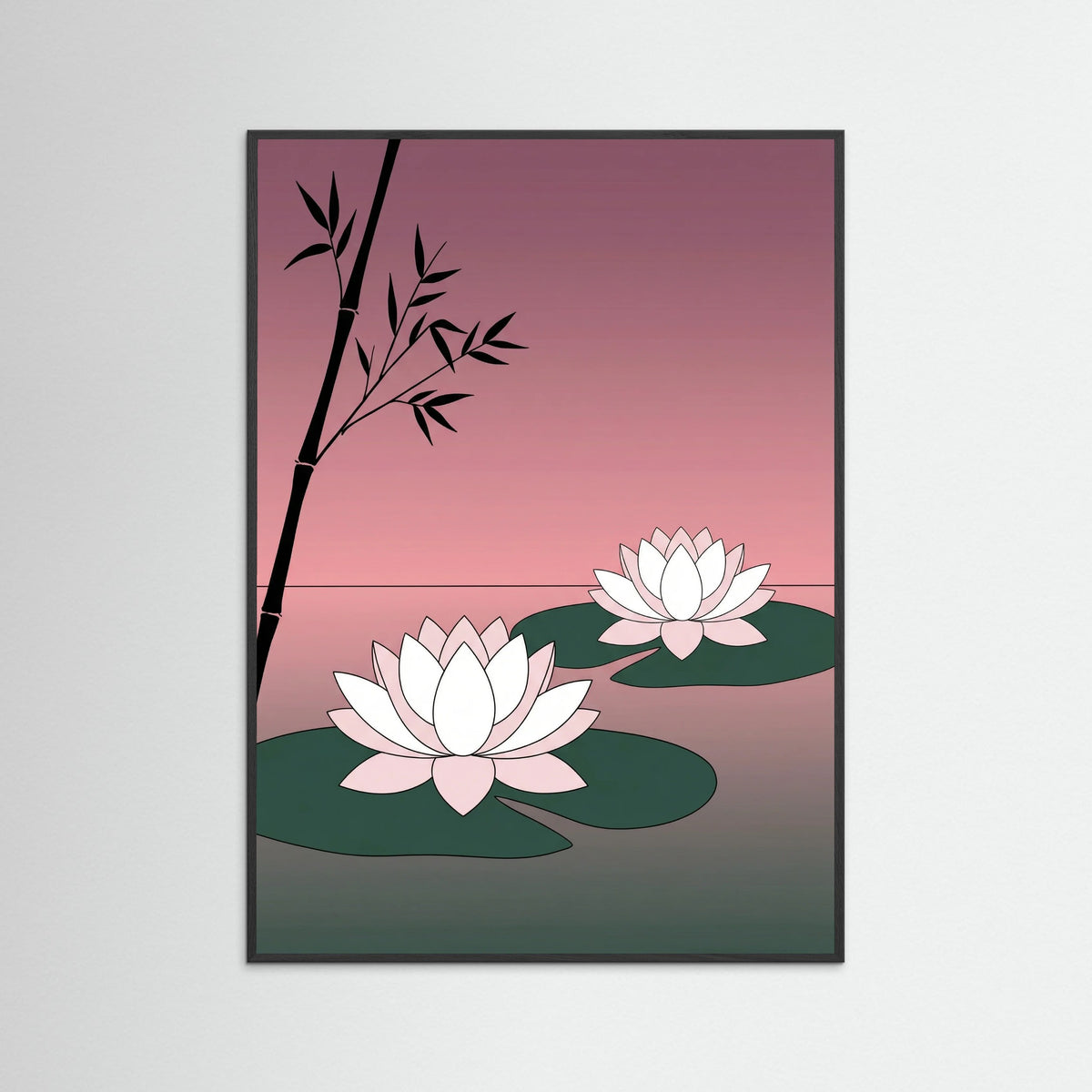 Black Wood Pink Cloud Flight