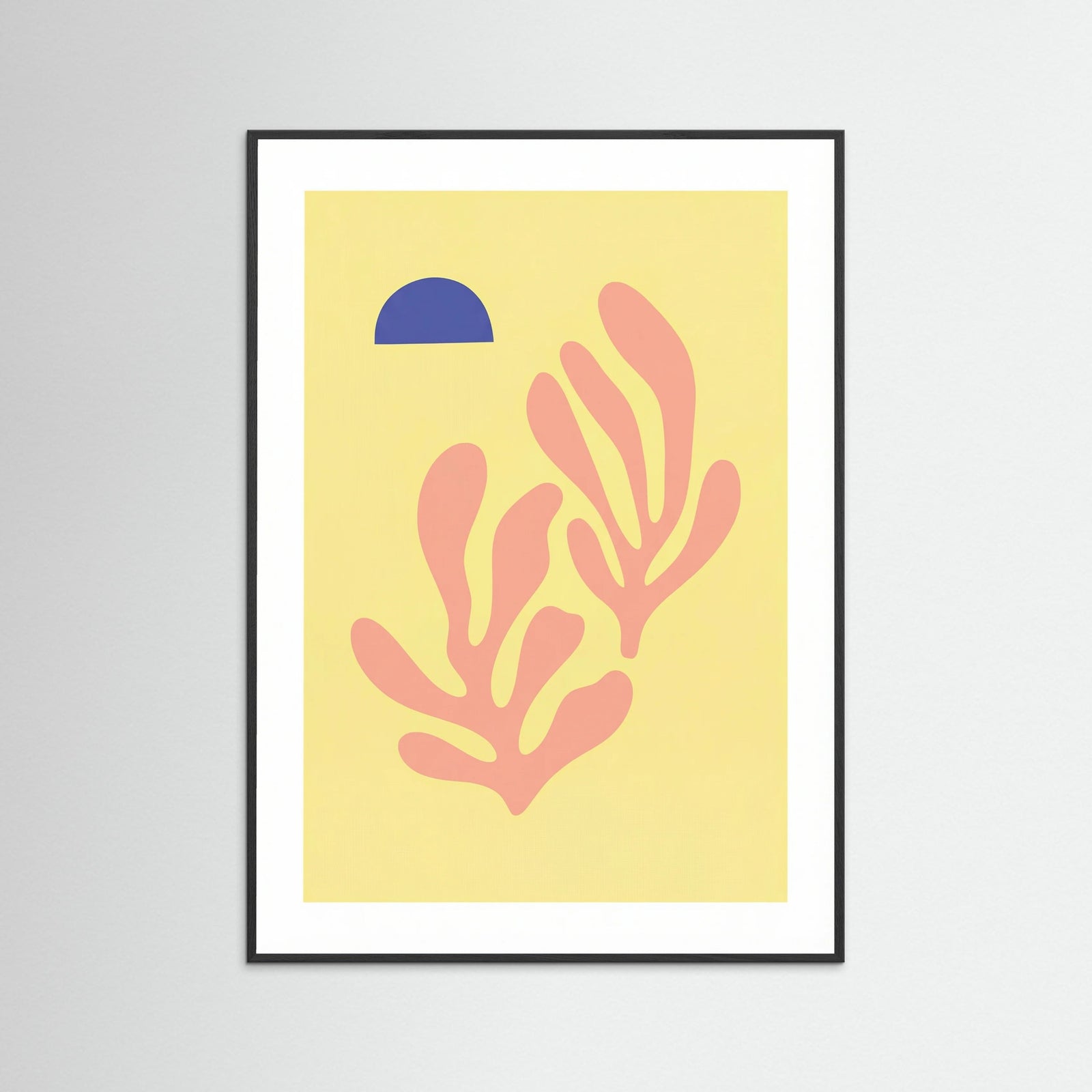 Black Wood Pink Coral Bloom