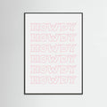 Pink Howdy Poster – plakat og kunsttryk