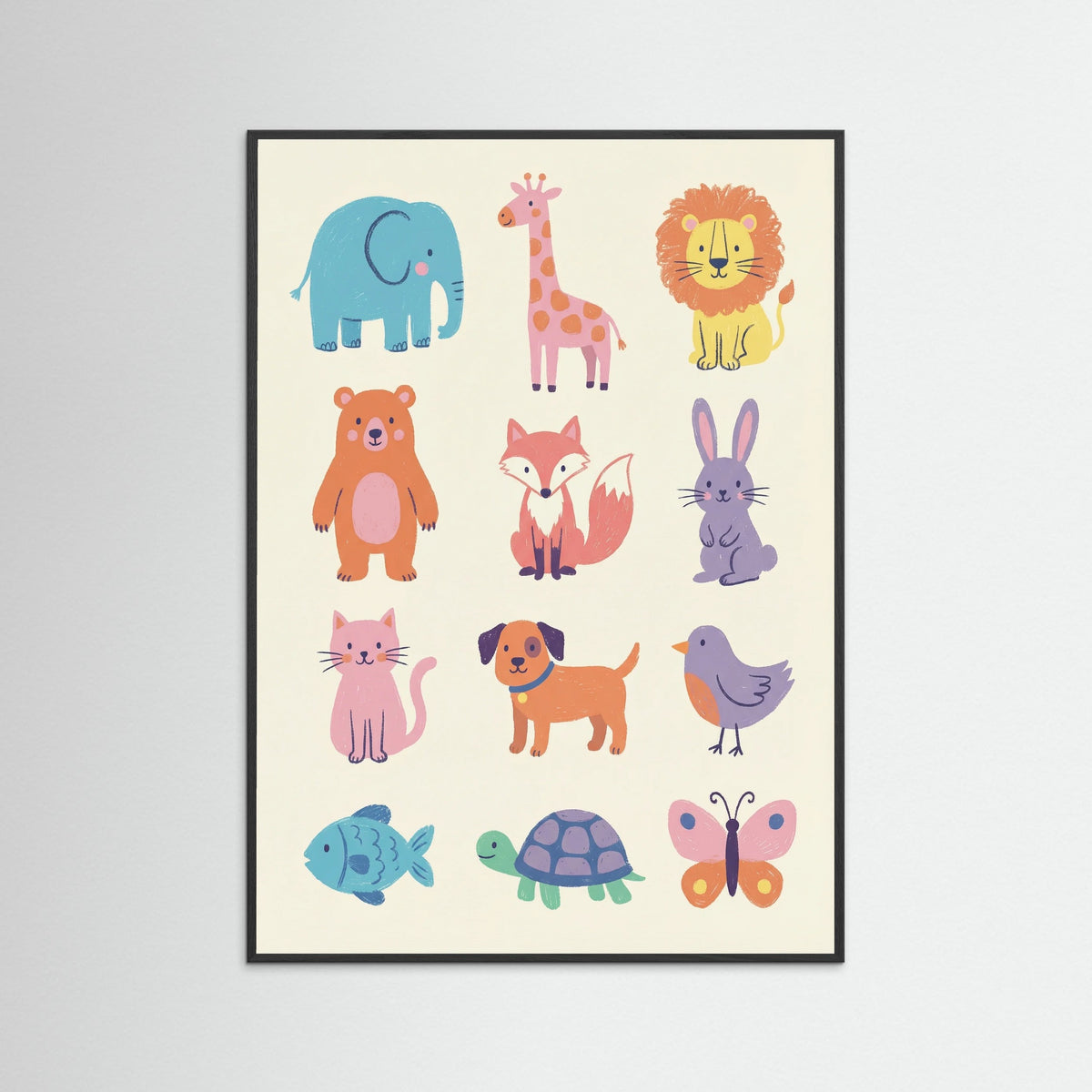 Black Wood Playful Alphabet