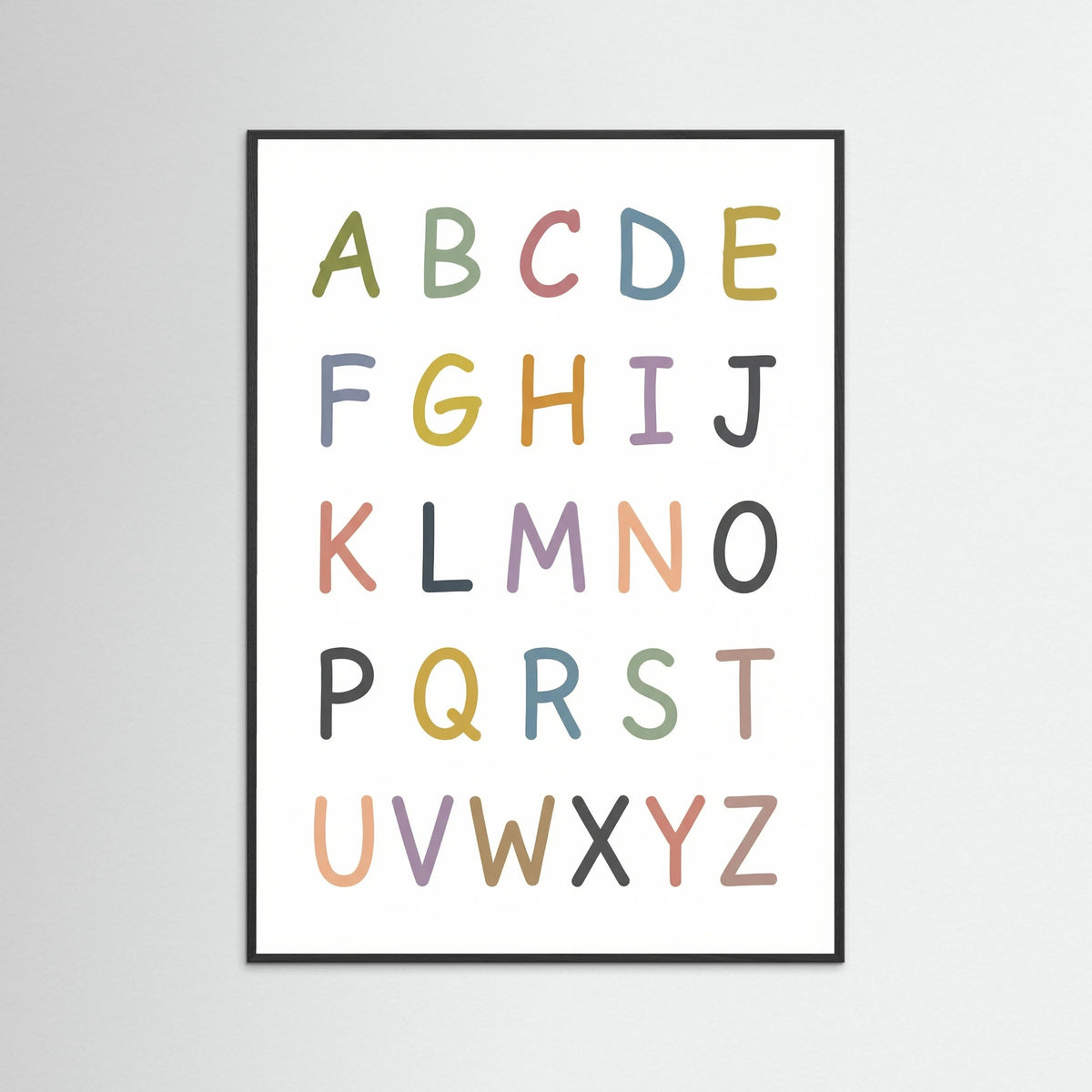 Black Wood Playful Number Chart