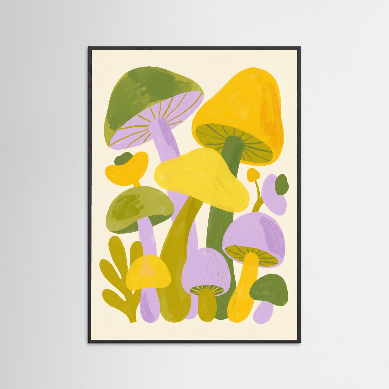 Black Wood Playful Pansies