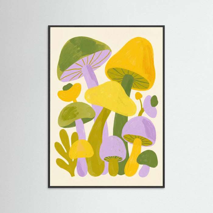 Black Wood Playful Pansies