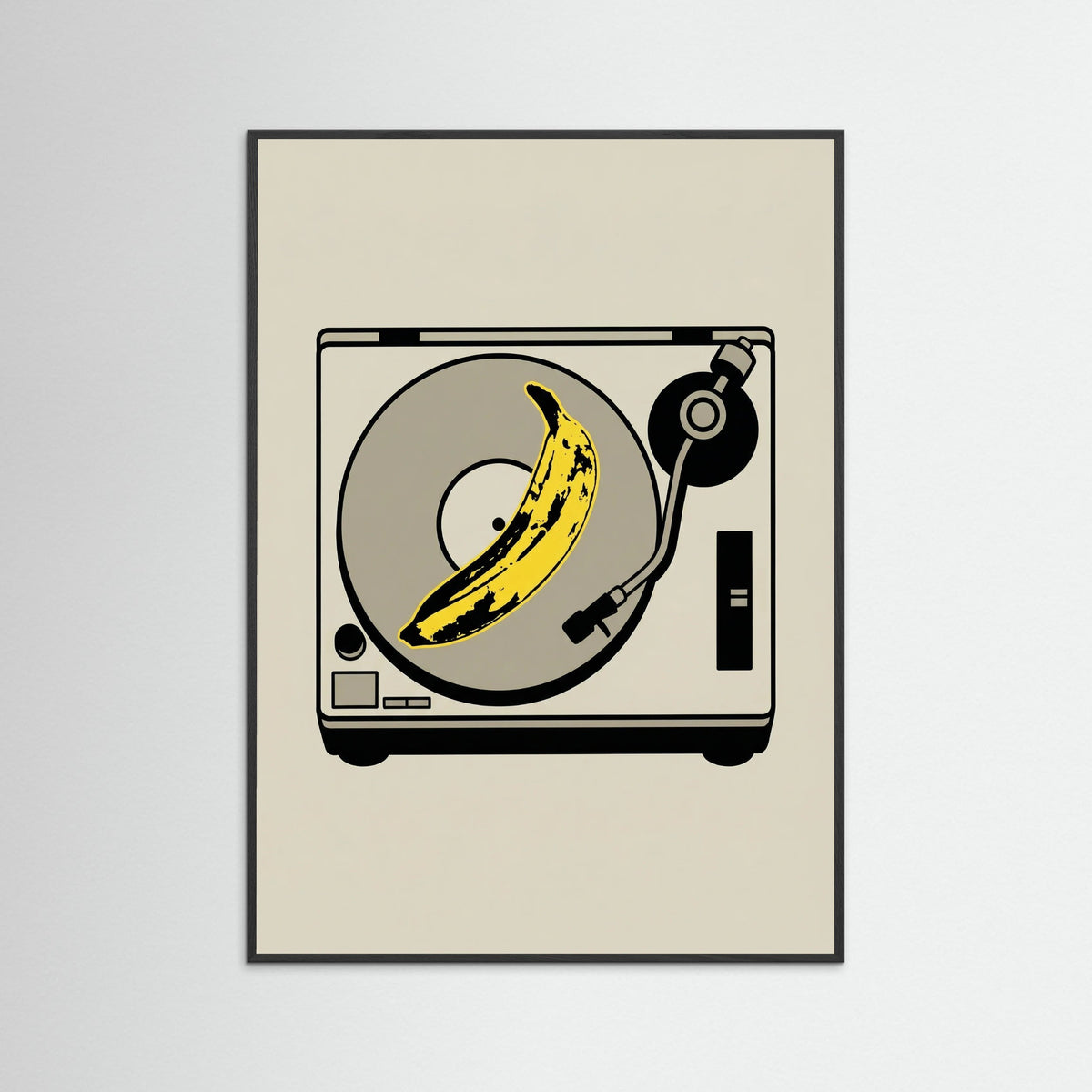 Black Wood Pop Art Icon